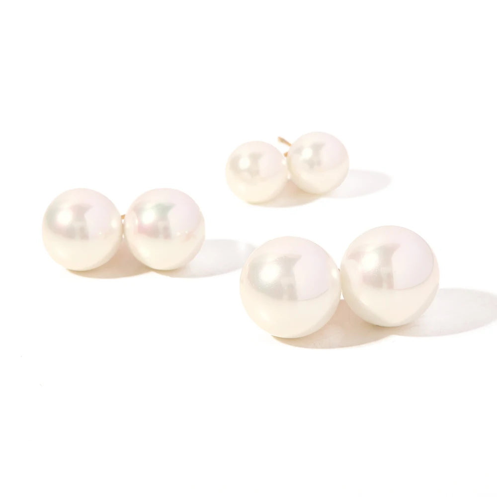 Joann Earrings - Classic freshwater Pearls