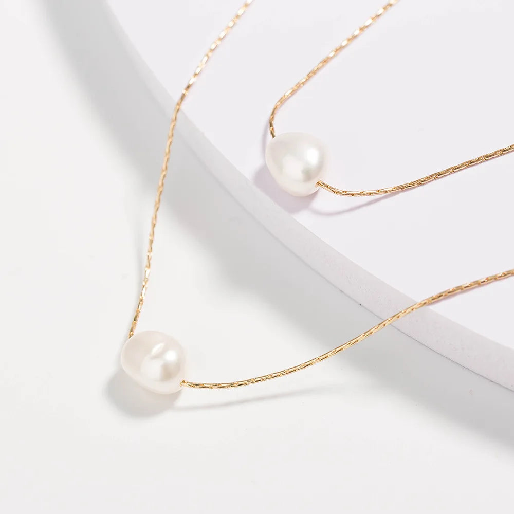 Valentina Necklace - Freshwater Pearls