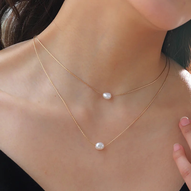 Valentina Necklace - Freshwater Pearls